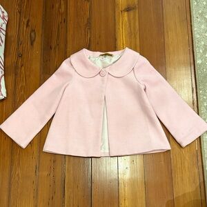 The Beaufort Bonnet Company Pink Peter Pan Collar Coat